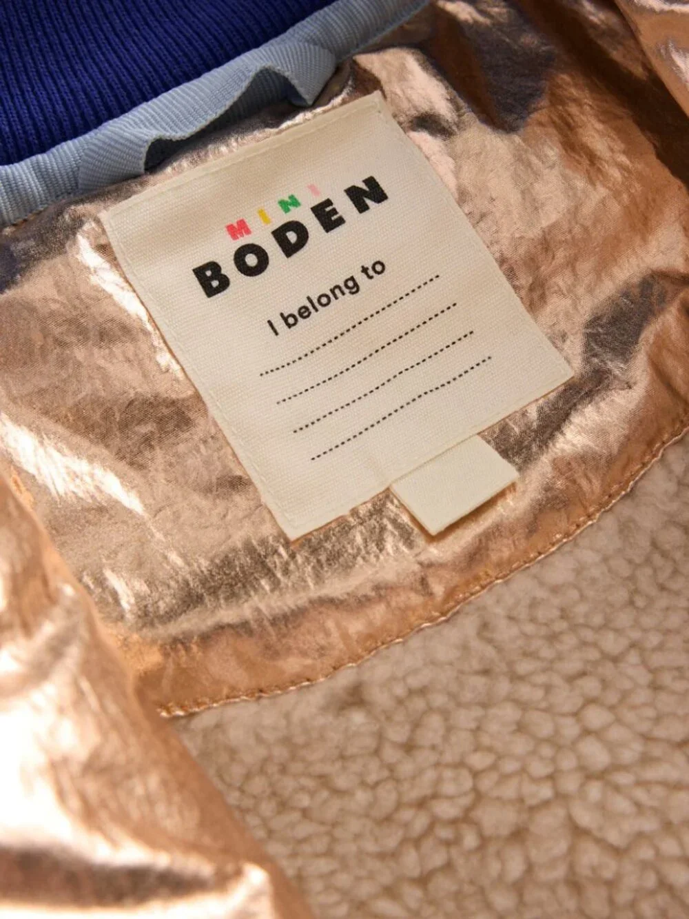 NWOT Mini Boden Fun Bomber Jacket
